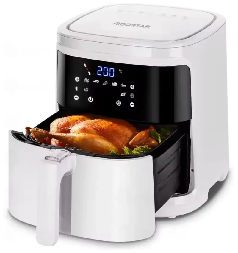 Freidora de aire Aigostar Cube 7L 1900W: Cocina saludable para 6-10 personas