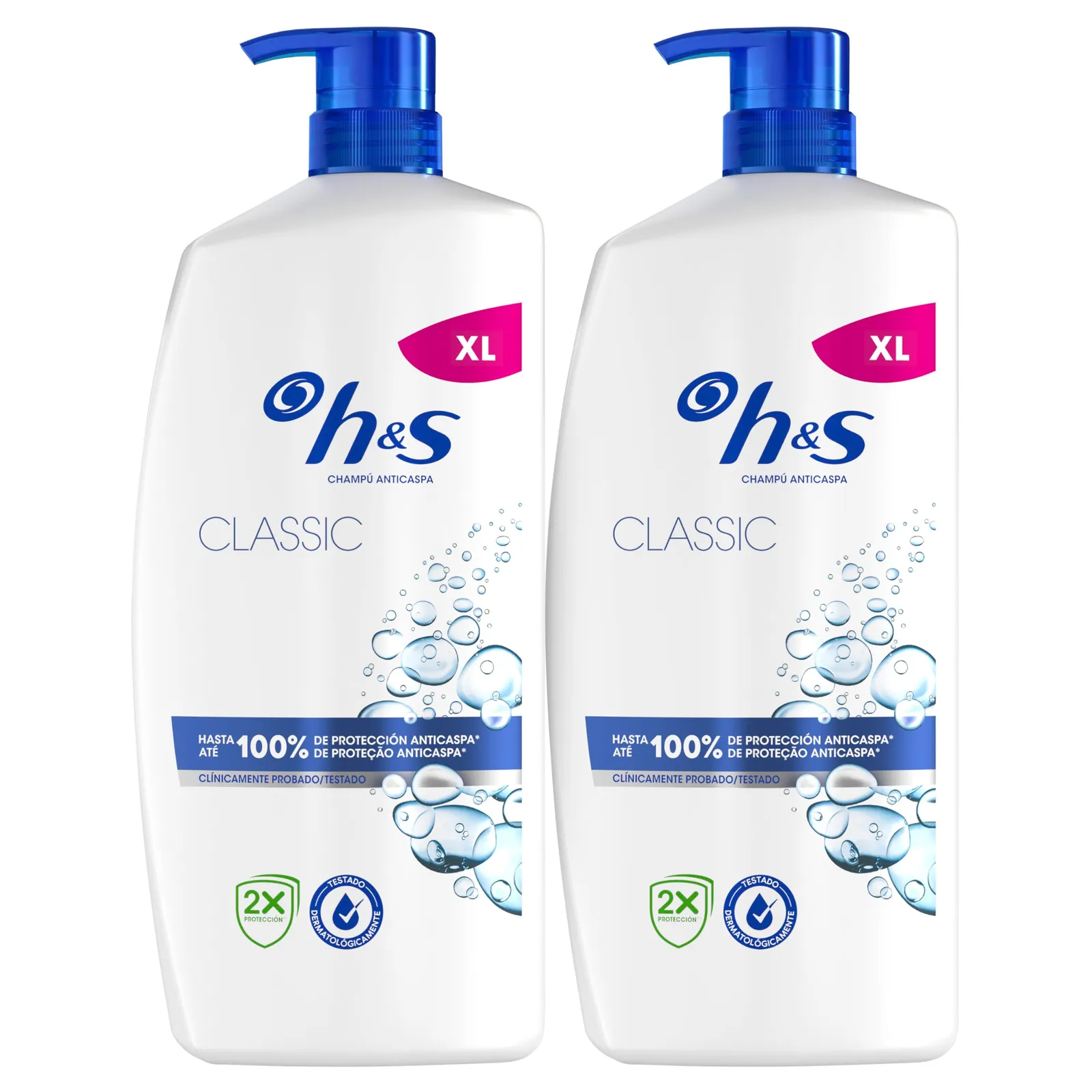 Pack 2x Champú Anticaspa H&S Classic 800ml