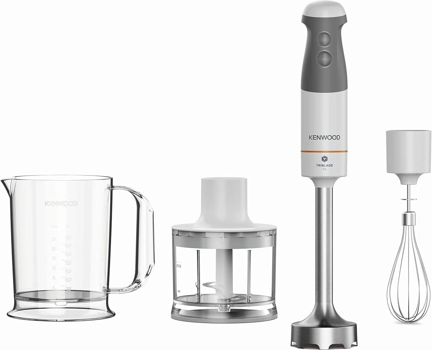 Batidora de Mano Kenwood Triblade XL HBM40.302WH 850W con Accesorios