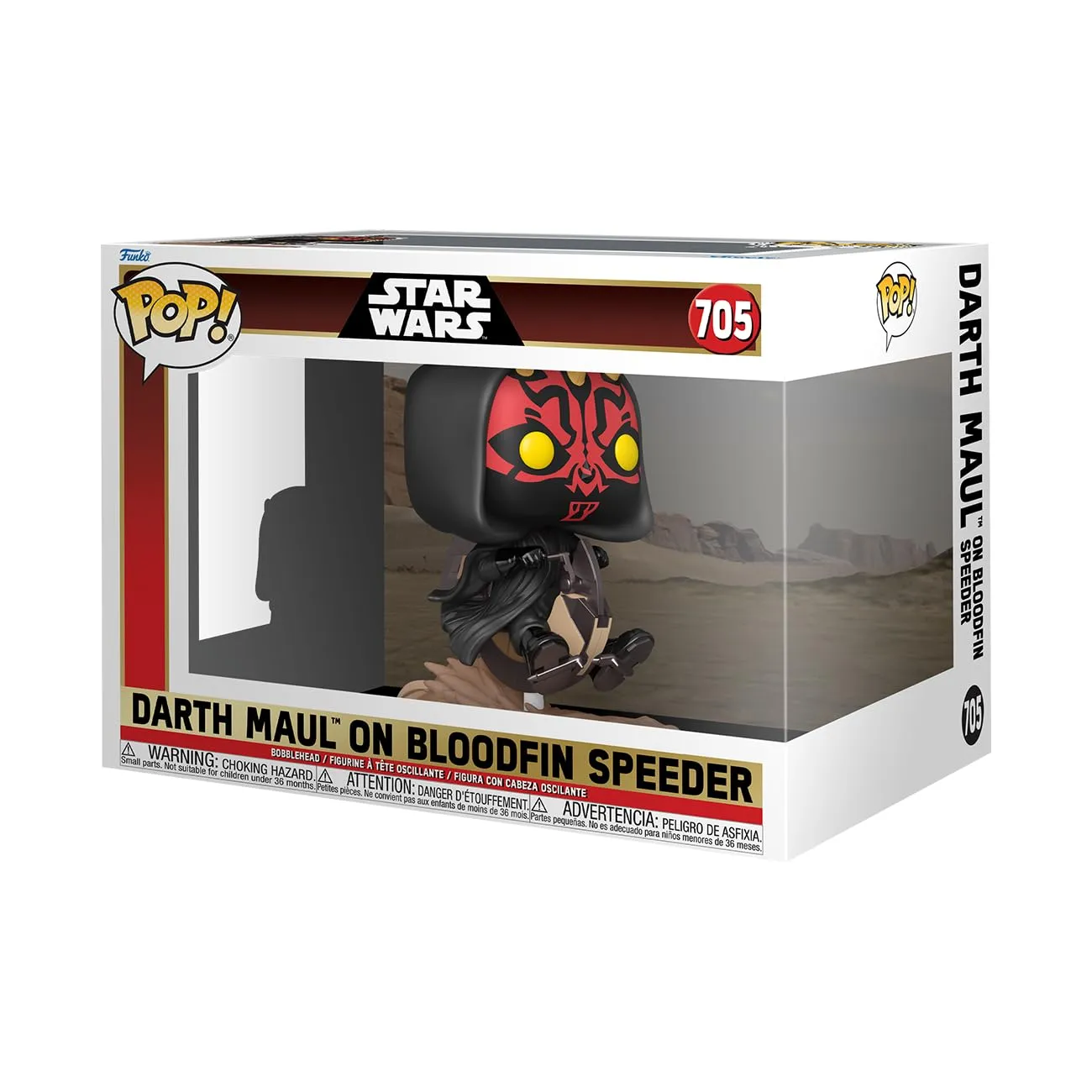 Figura Funko Pop! Rides Deluxe: Star Wars Darth Maul On Bloodfin Speeder