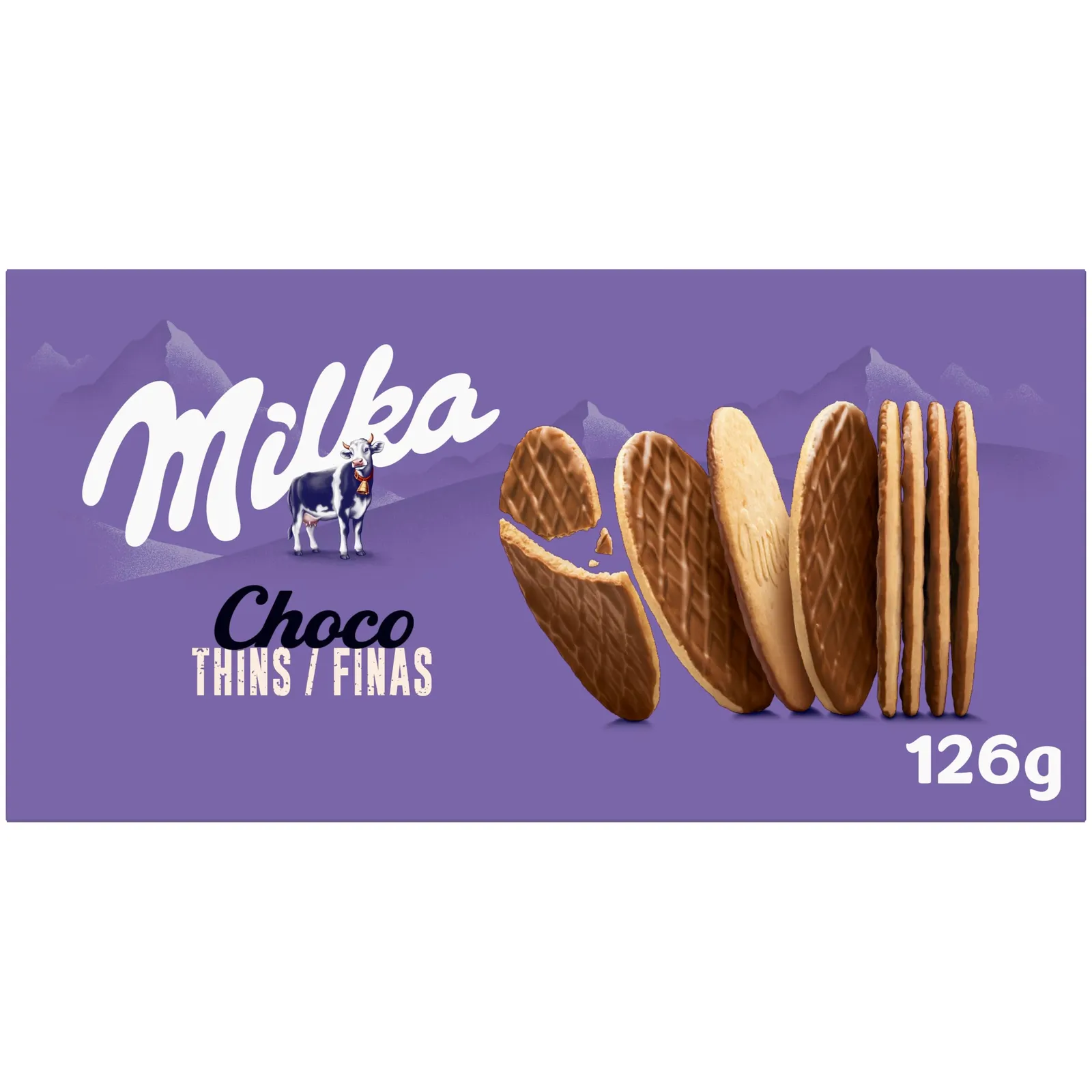 3 Paquetes de Galletas Milka Choco Finas (126g cada uno)