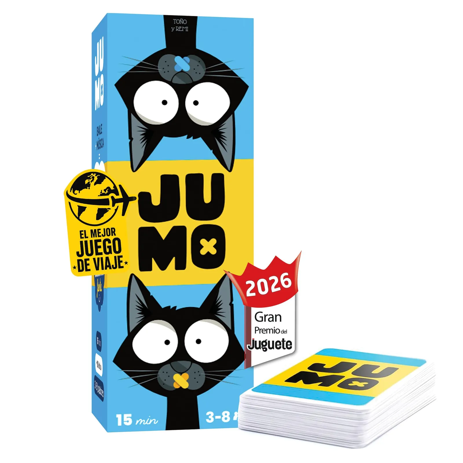 JUEGO JUMO: Cartas para Familia y Amigos - Divertido y Rápido - Ideal para Viajes