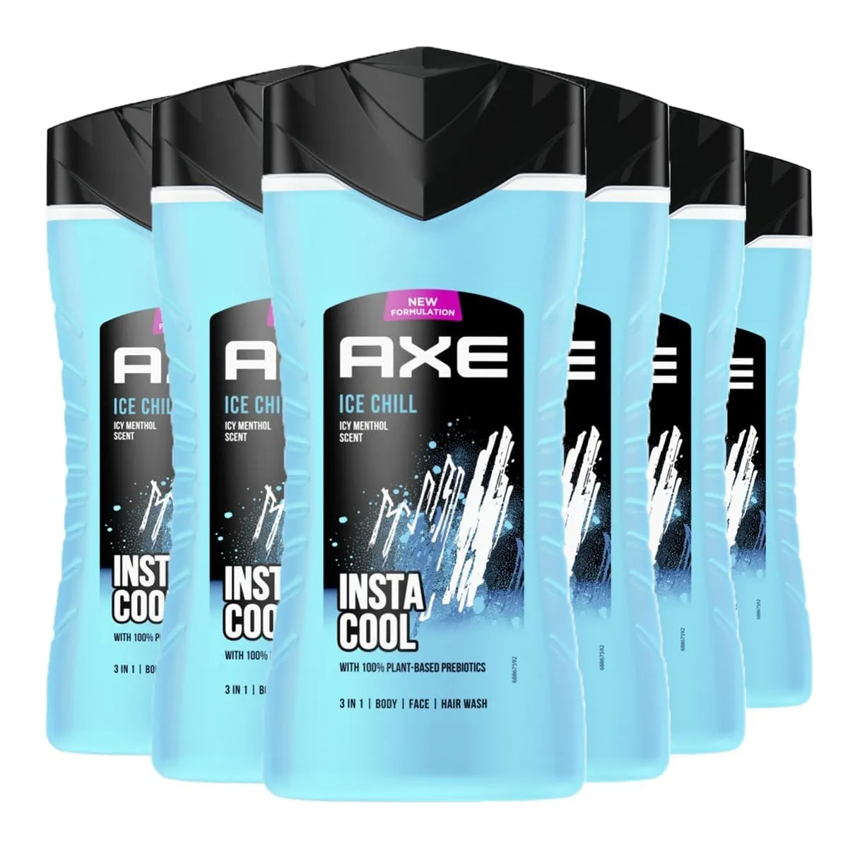 Pack 12 Geles Ducha Axe Ice Chill 400ml