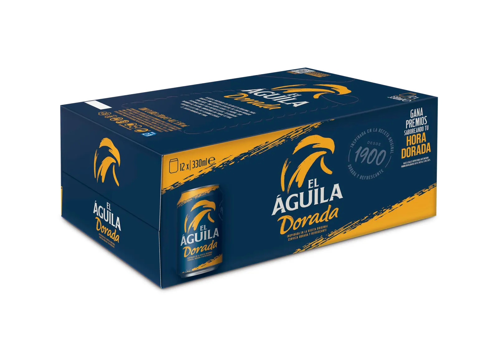 Pack 12 Latas Cerveza Lager Especial El Águila Dorada 33cl
