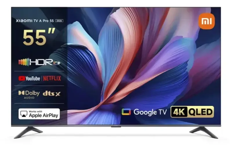 Xiaomi TV A Pro 2026 55" QLED 4K Google TV con Dolby Audio y Game Boost