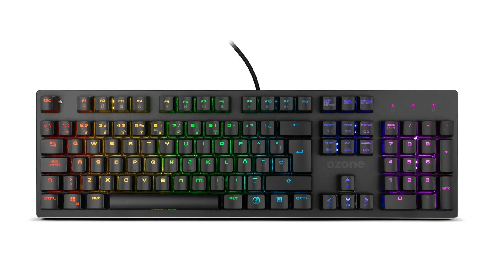 Teclado Gaming Ozone Alliance Híbrido Mecánico con Layout Español