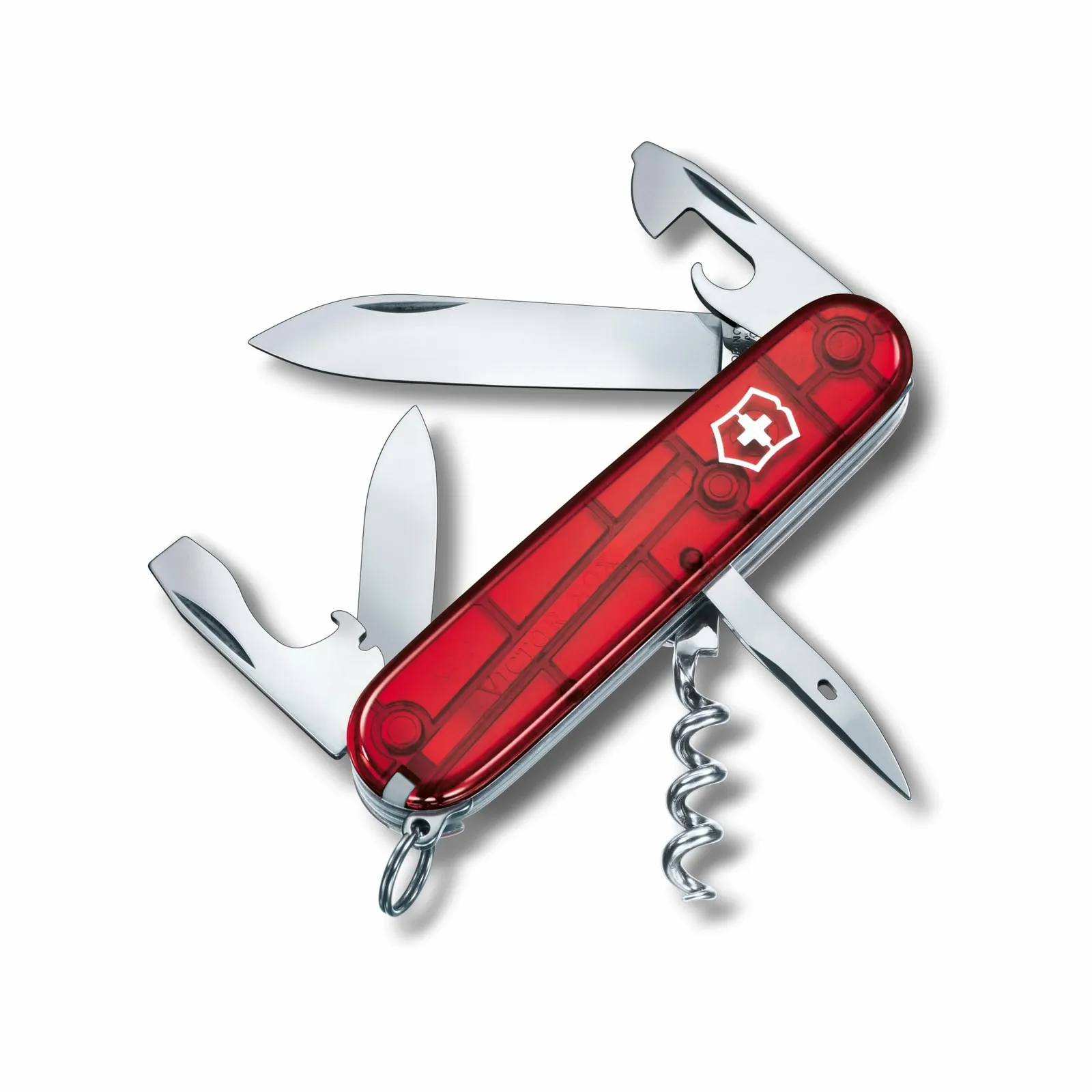 Navaja Victorinox Spartan Roja Transparente - 12 Funciones
