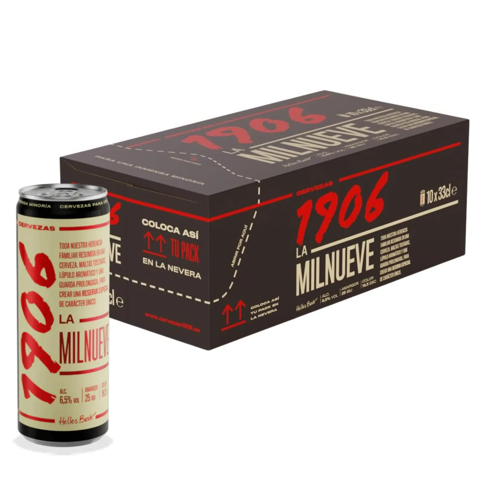 Pack 10 Latas Cerveza 1906 Reserva Especial 33 cl