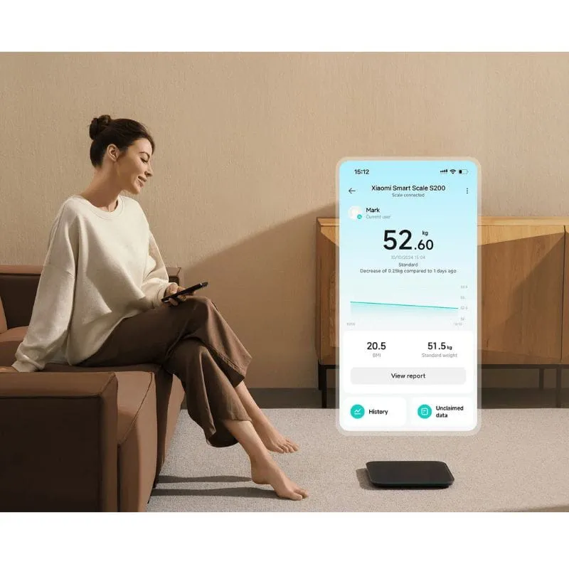 Báscula Inteligente Xiaomi Smart Scale S200 hasta 150 kg