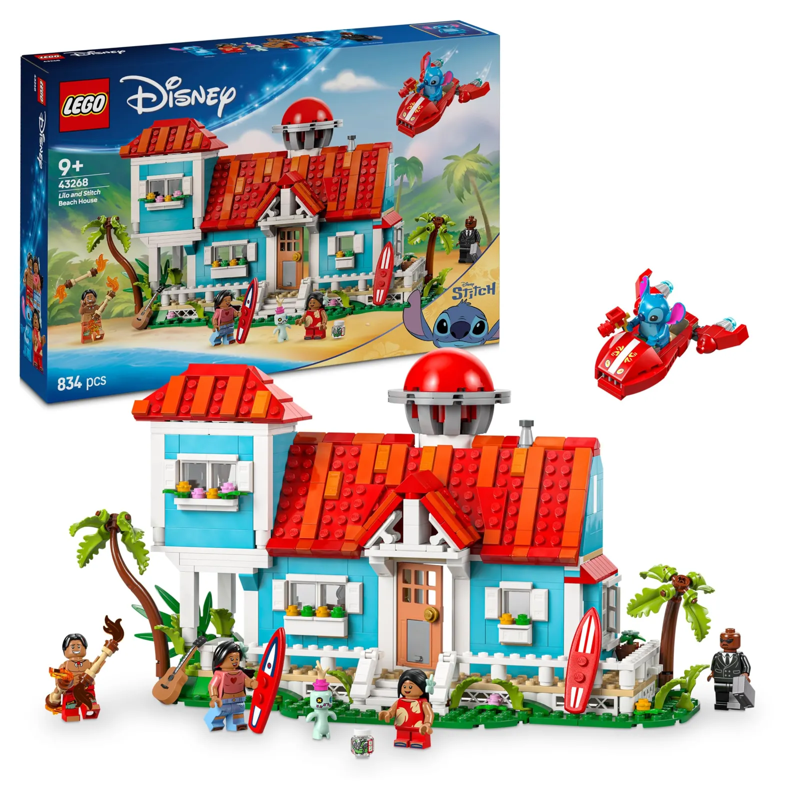 LEGO Disney Casa Playa Lilo y Stitch 737 Piezas