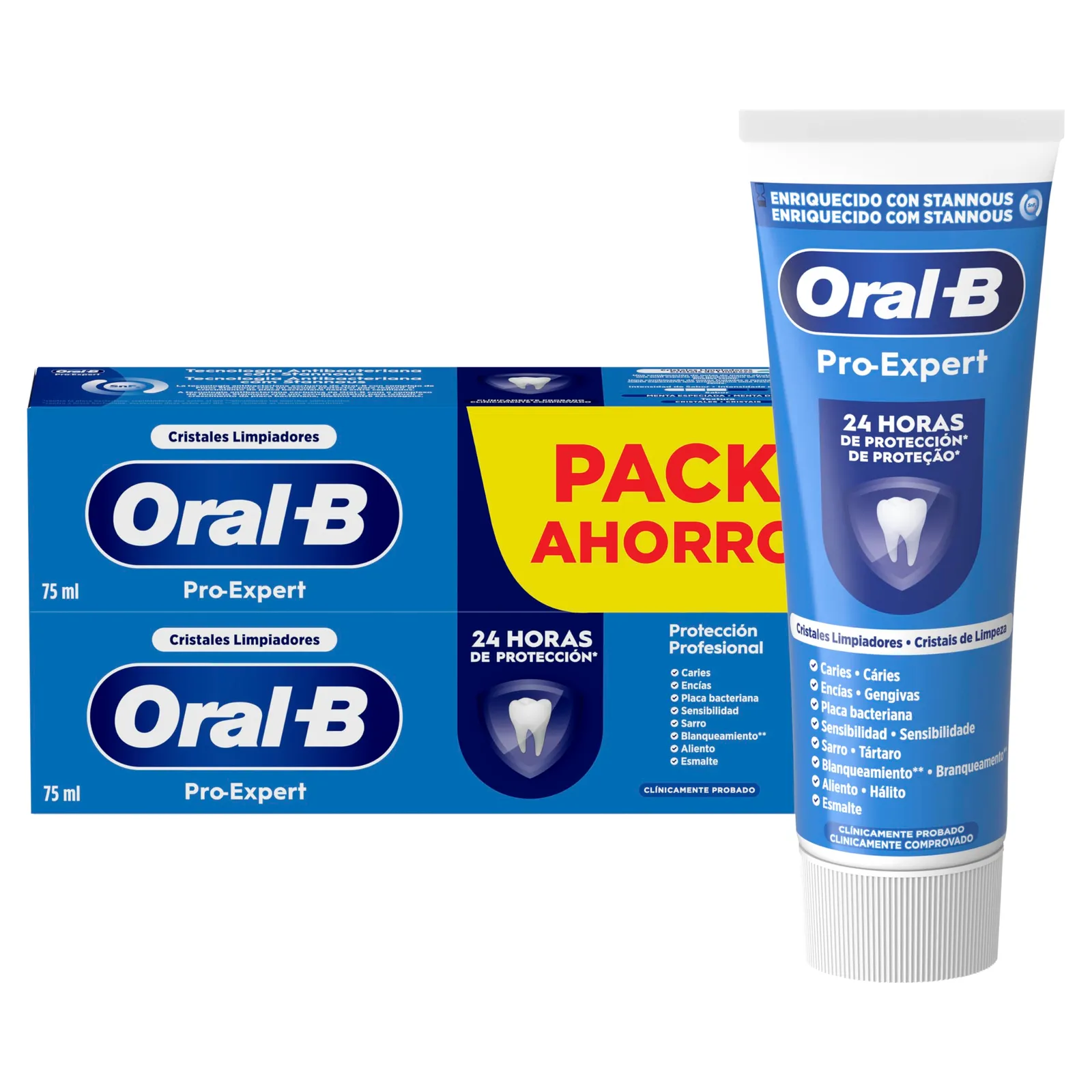 Pack 4x Dentífrico Oral-B Pro-Expert Protección Profesional 75ml