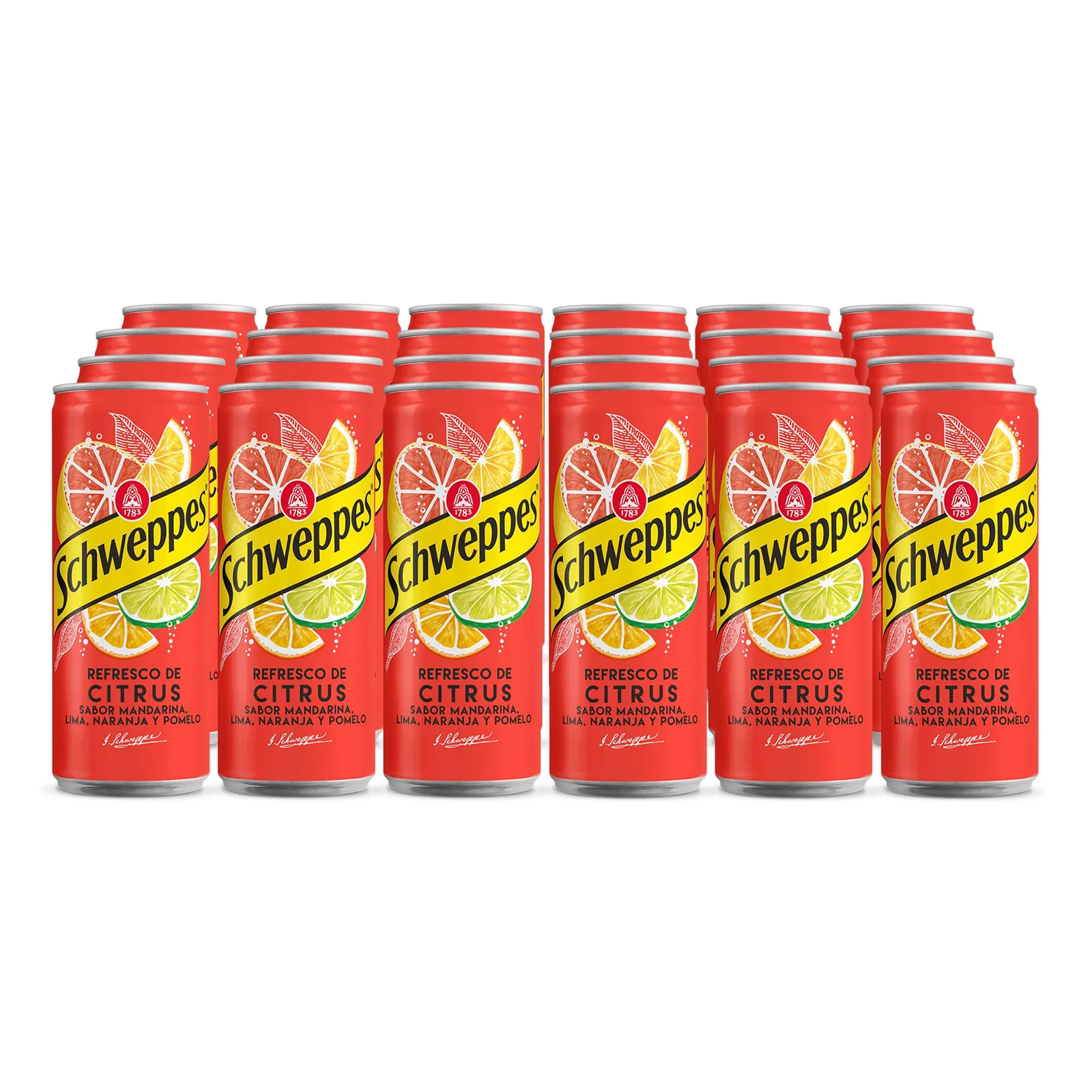 Pack 24x33cl Schweppes Citrus Refresco Cítrico Bajo en Calorías