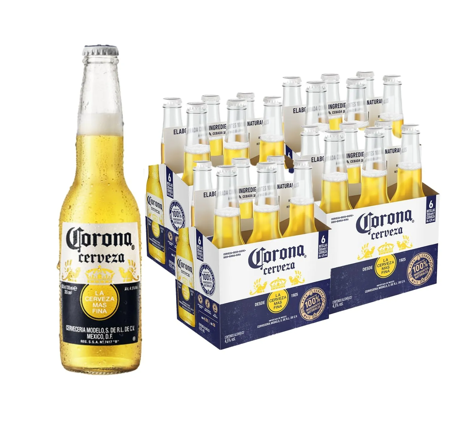 Pack 24 Cerveza Corona Lager 33cl