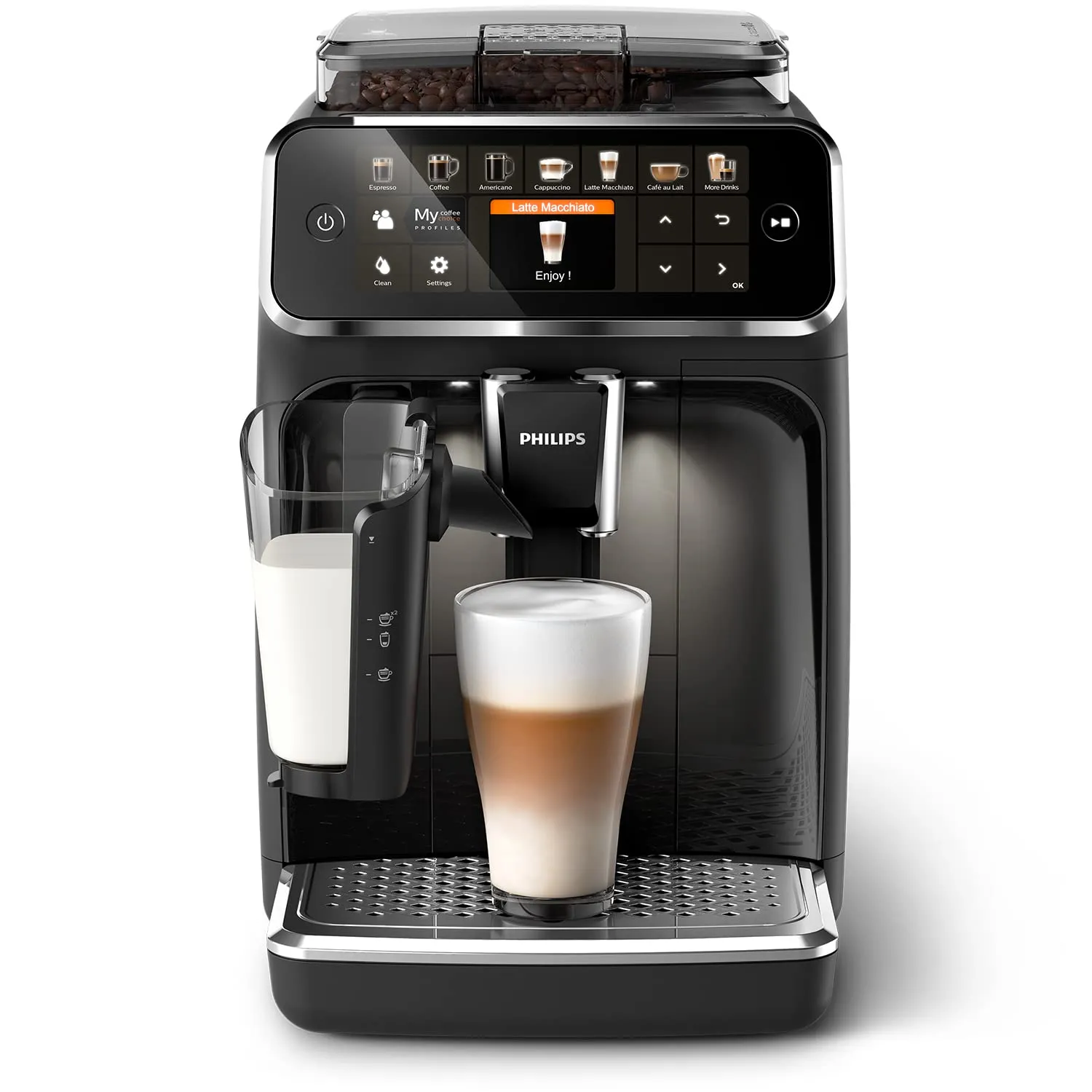 Cafetera Superautomática Philips Serie 5400 EP5441/50, 12 cafés, Negro