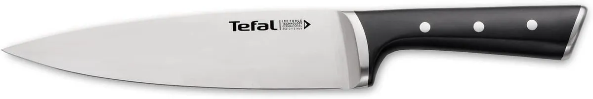 Cuchillo Chef Tefal Ice Force 20 cm Acero Inoxidable Alemán -120°C