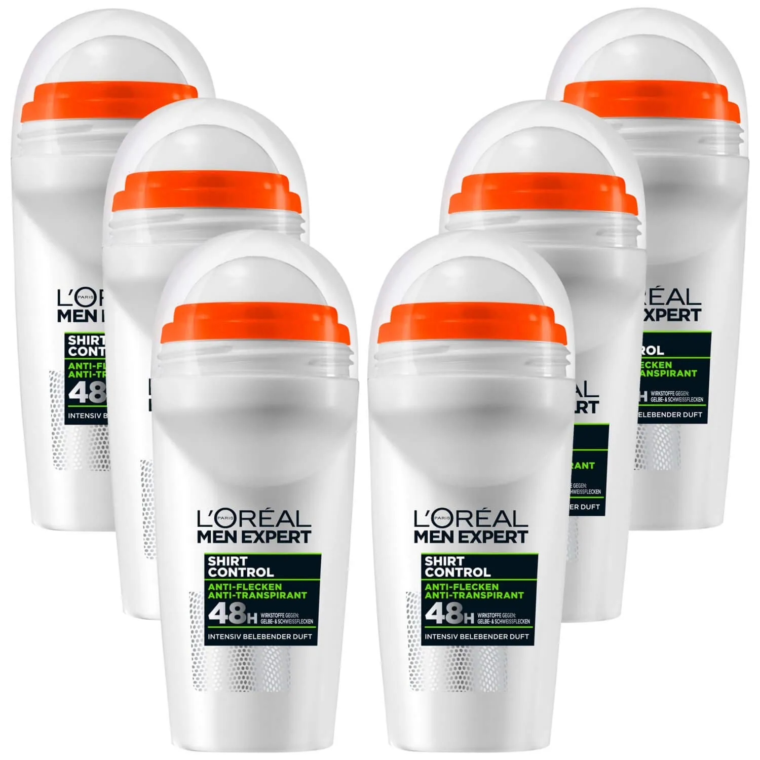 Pack 6x L'Oréal Shirt Protect Desodorante Roll-on 50ml
