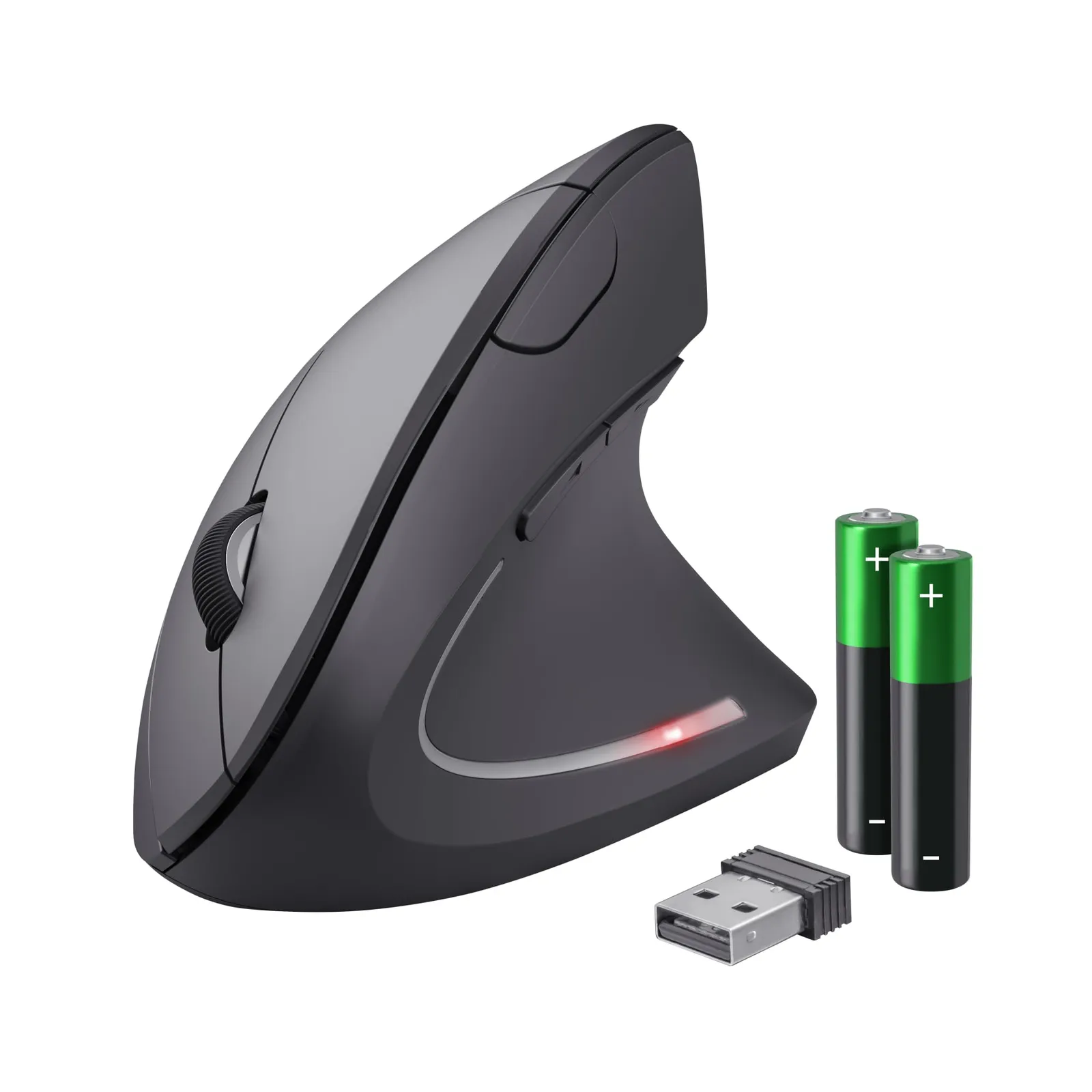 Ratón Vertical Ergonómico Inalámbrico Trust Verto 2.4GHz Negro