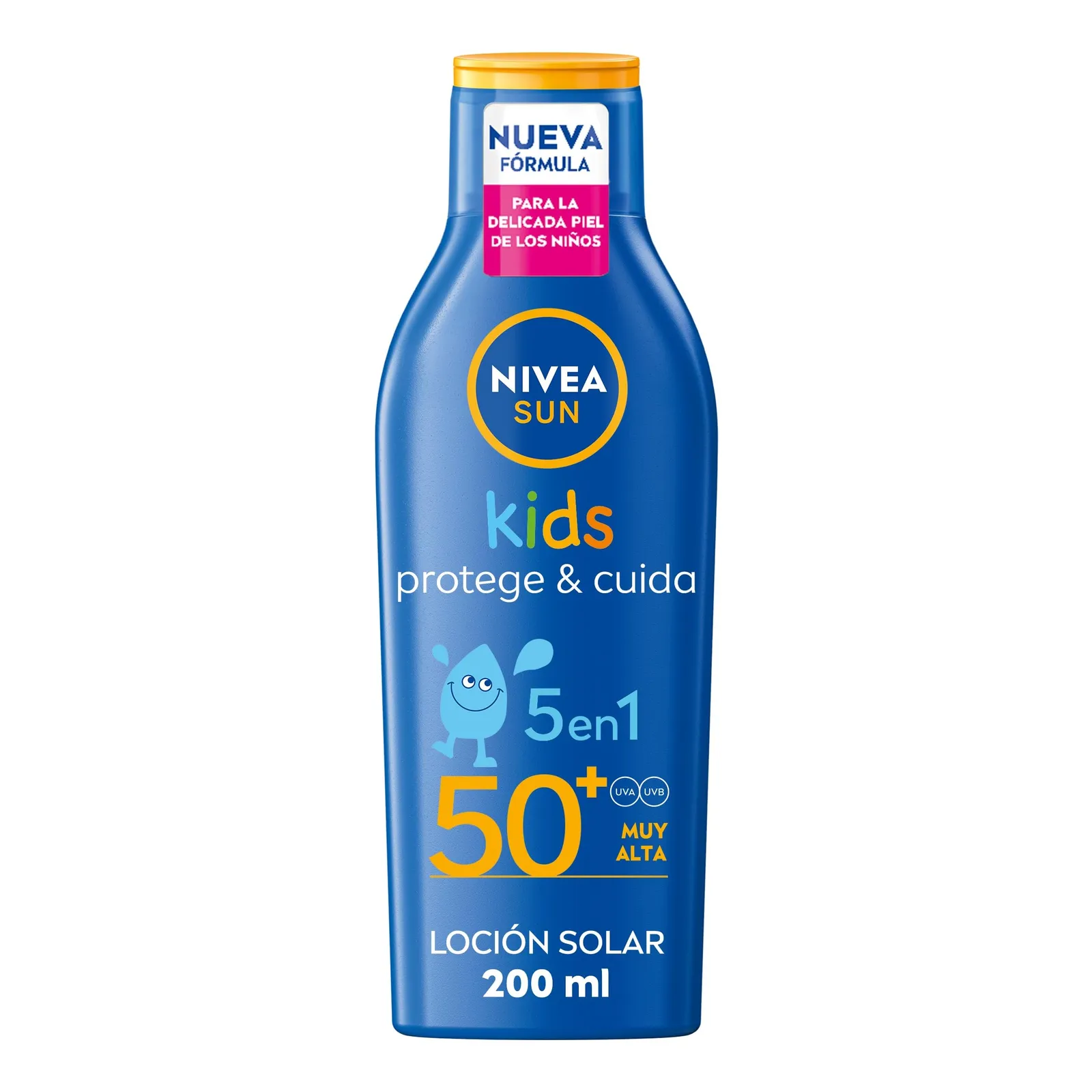 NIVEA SUN Kids Protege & Cuida 5 en 1 Loción Solar SPF50+ Pack 2x200ml