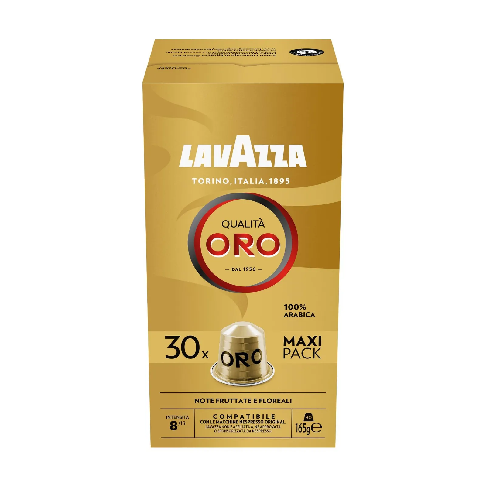 Lavazza Qualità Oro 30 Cápsulas Café Compatible Nespresso Original