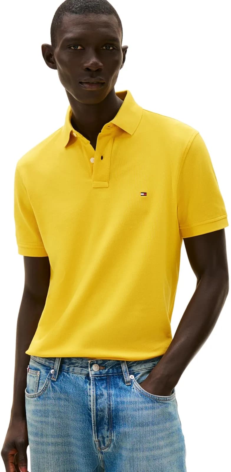 Polo Tommy Hilfiger Regular 1985 Hombre Amarillo