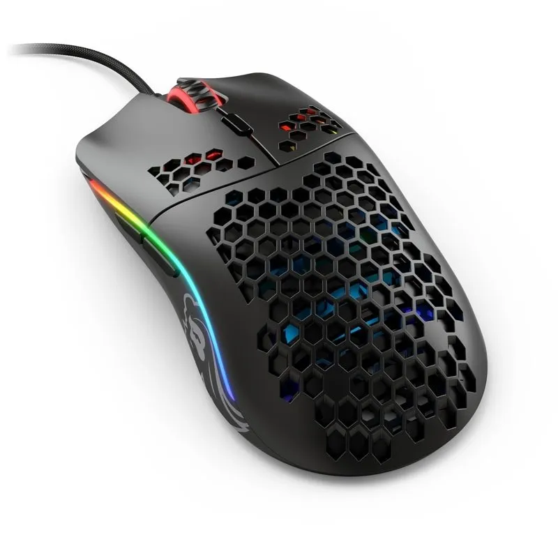 Ratón Gaming Glorious Race Model O- RGB, Sensor Pixart 3360 12000 DPI, 55g, Negro Glossy