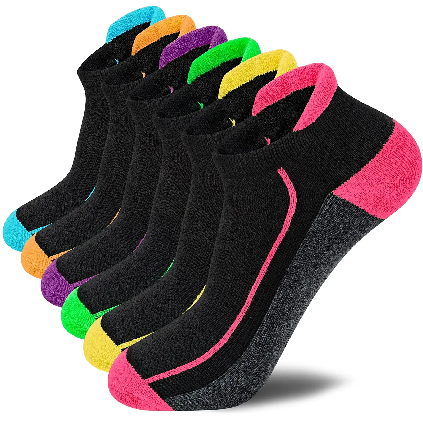 Pack 6 pares calcetines tobilleros mujer (varias tallas)