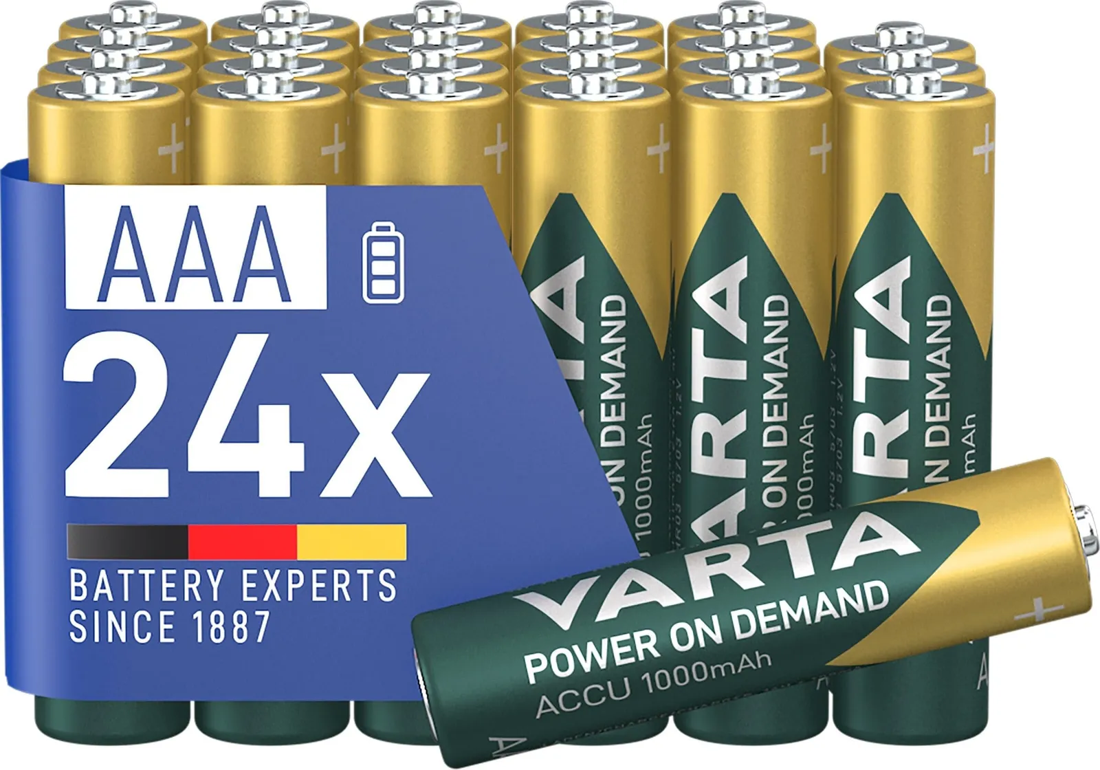 Pack 24 Pilas AAA Varta Recharge Accu 1000mAh Recargables