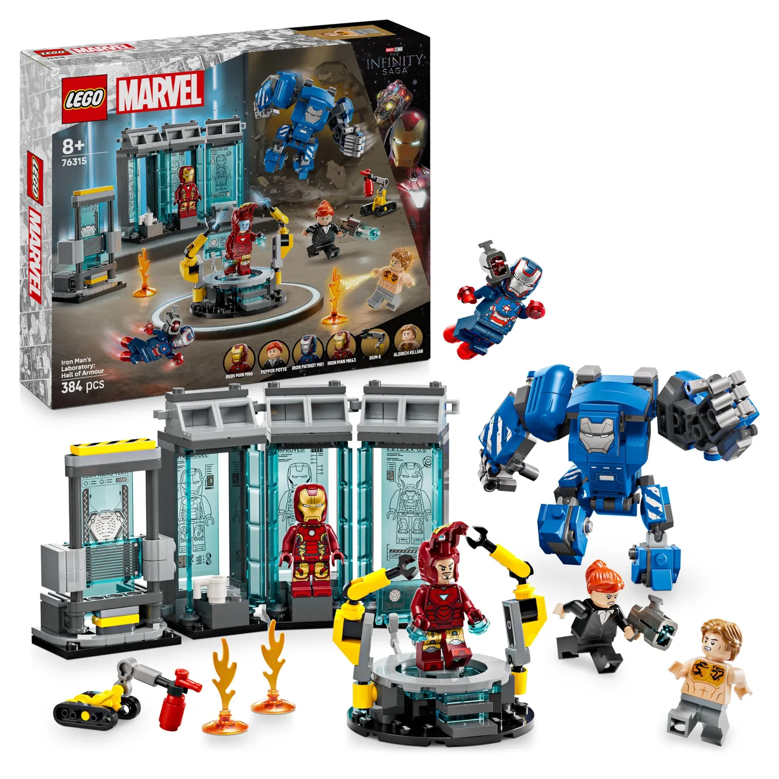 LEGO Marvel Laboratorio de Iron Man: Sala de Armaduras