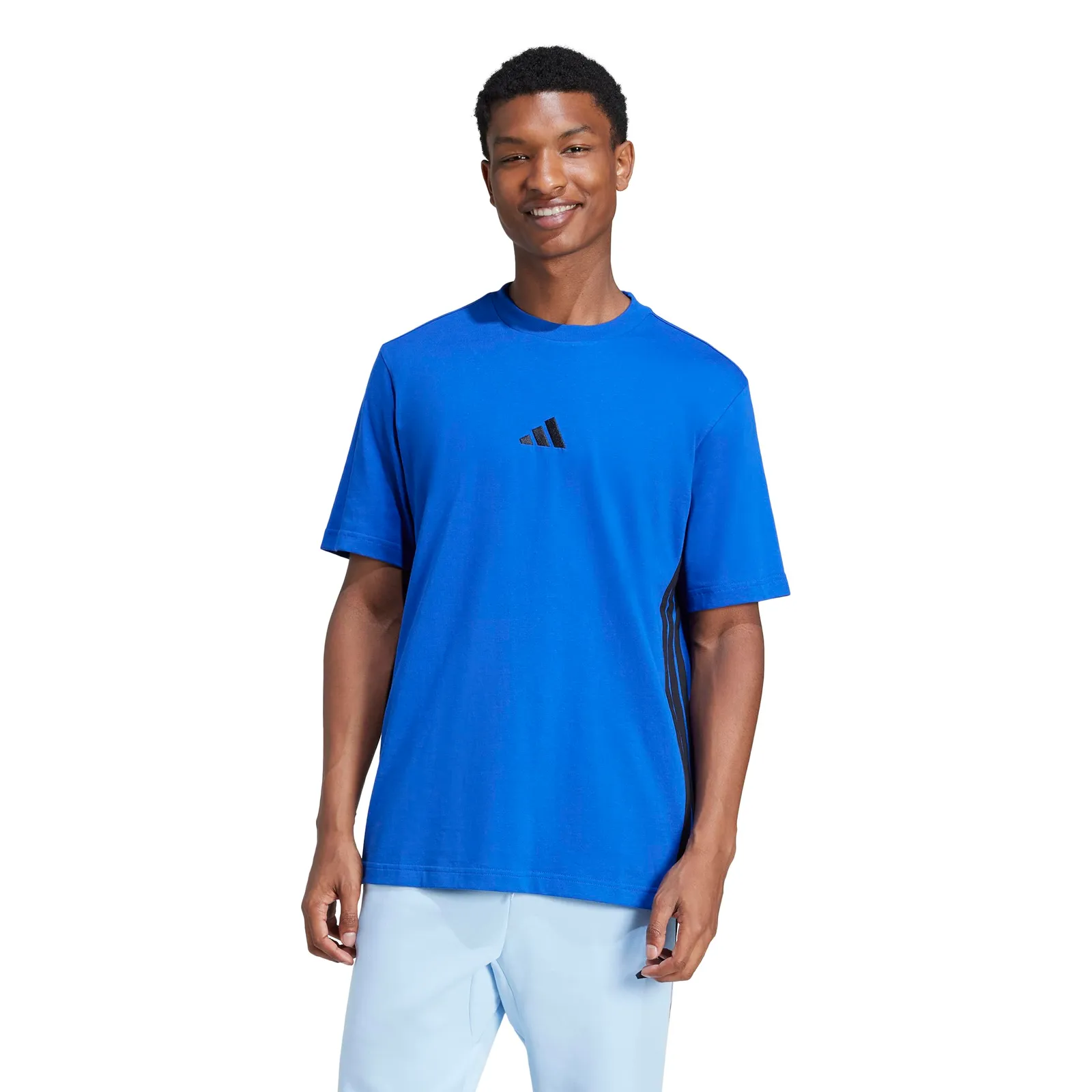 Camiseta adidas Essential Three Stripes Single Jersey para hombre (varias tallas)