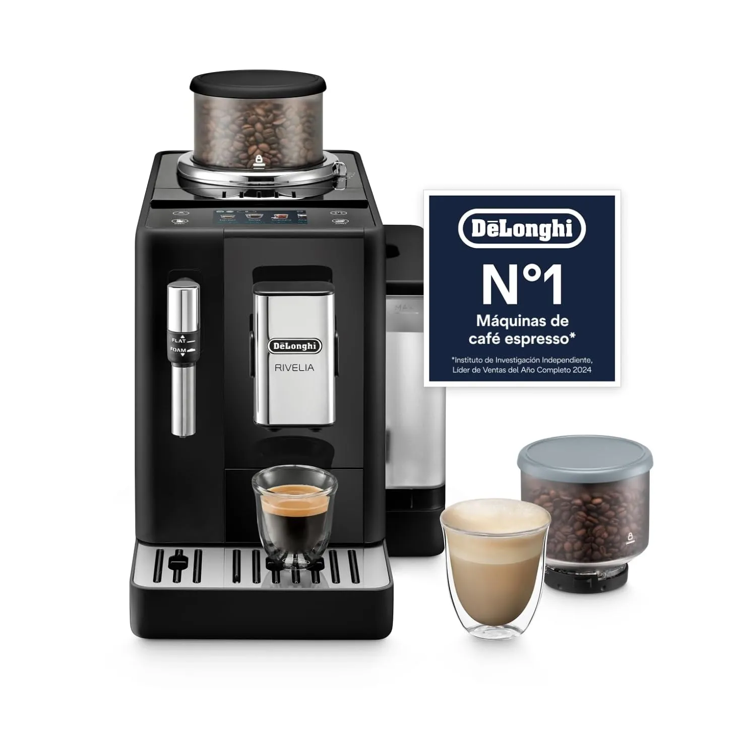 Cafetera superautomática De'Longhi Rivelia Perfetto con tecnología Bean Adapt