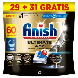 60 Pastillas Lavavajillas Finish Ultimate Plus