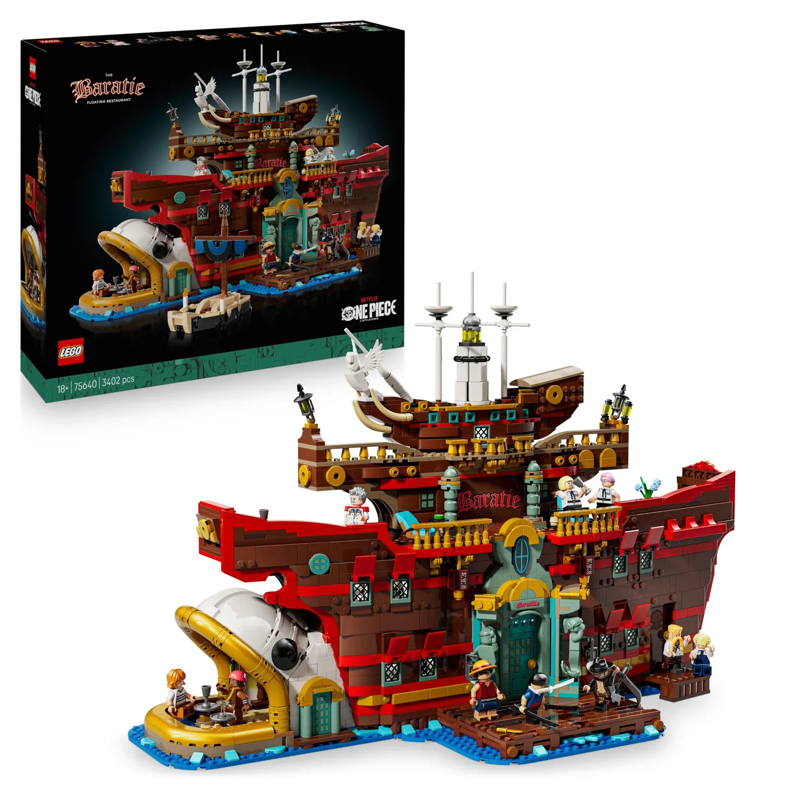 LEGO One Piece Restaurante Flotante Baratie (3.402 piezas)