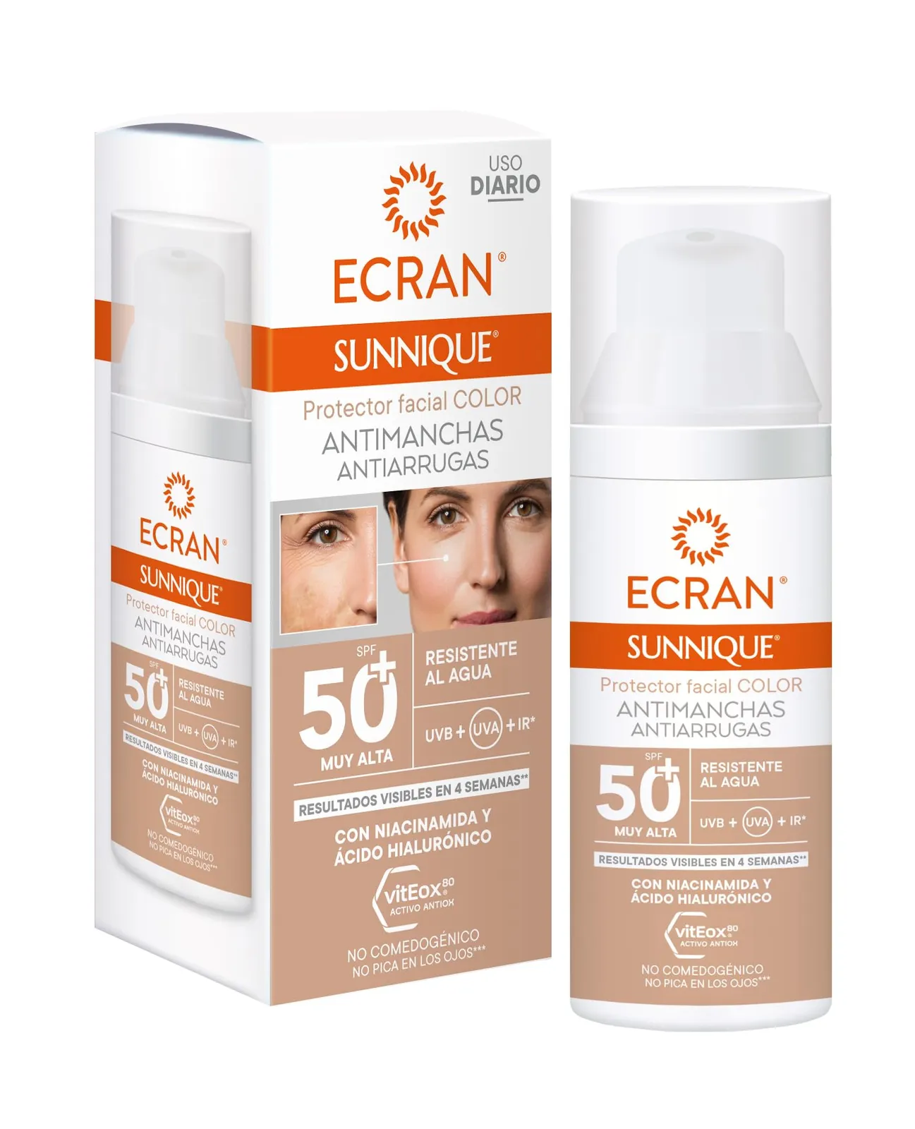 Protector Facial ECRAN SUNNIQUE SPF 50+