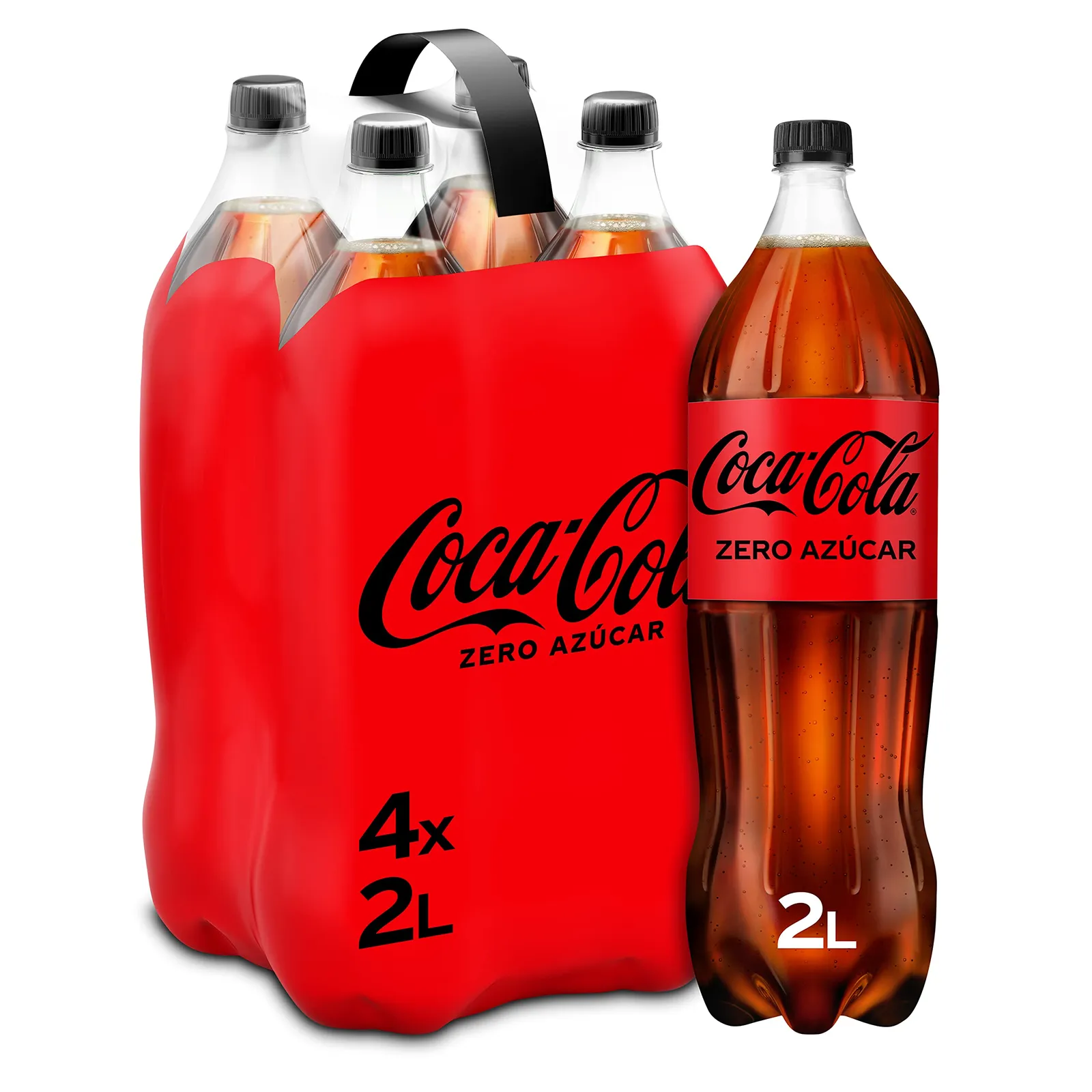 Pack 4x Coca-Cola Zero Azúcar 2L