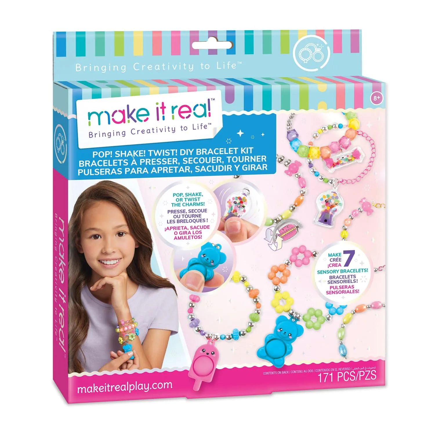Set para crear pulseras Make It Real Pop! Shake! Twist