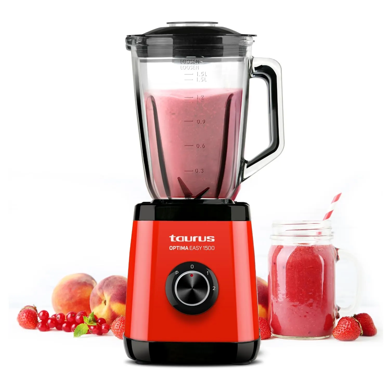 Taurus Batidora de Vaso Optima Easy 1500W Jarra Tritan 1.5L