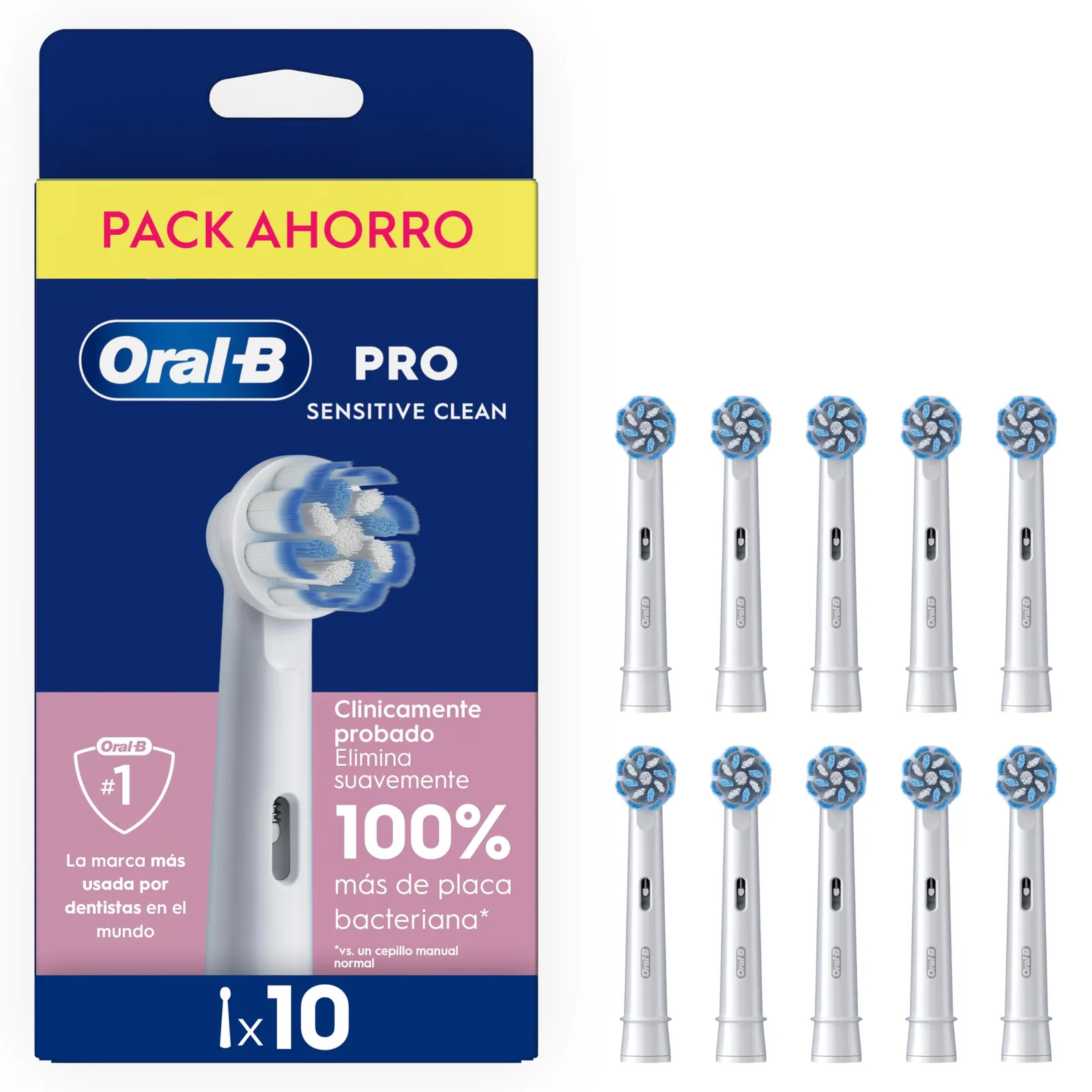 Oral-B Sensitive Clean Cabezales Originales, Pack 10