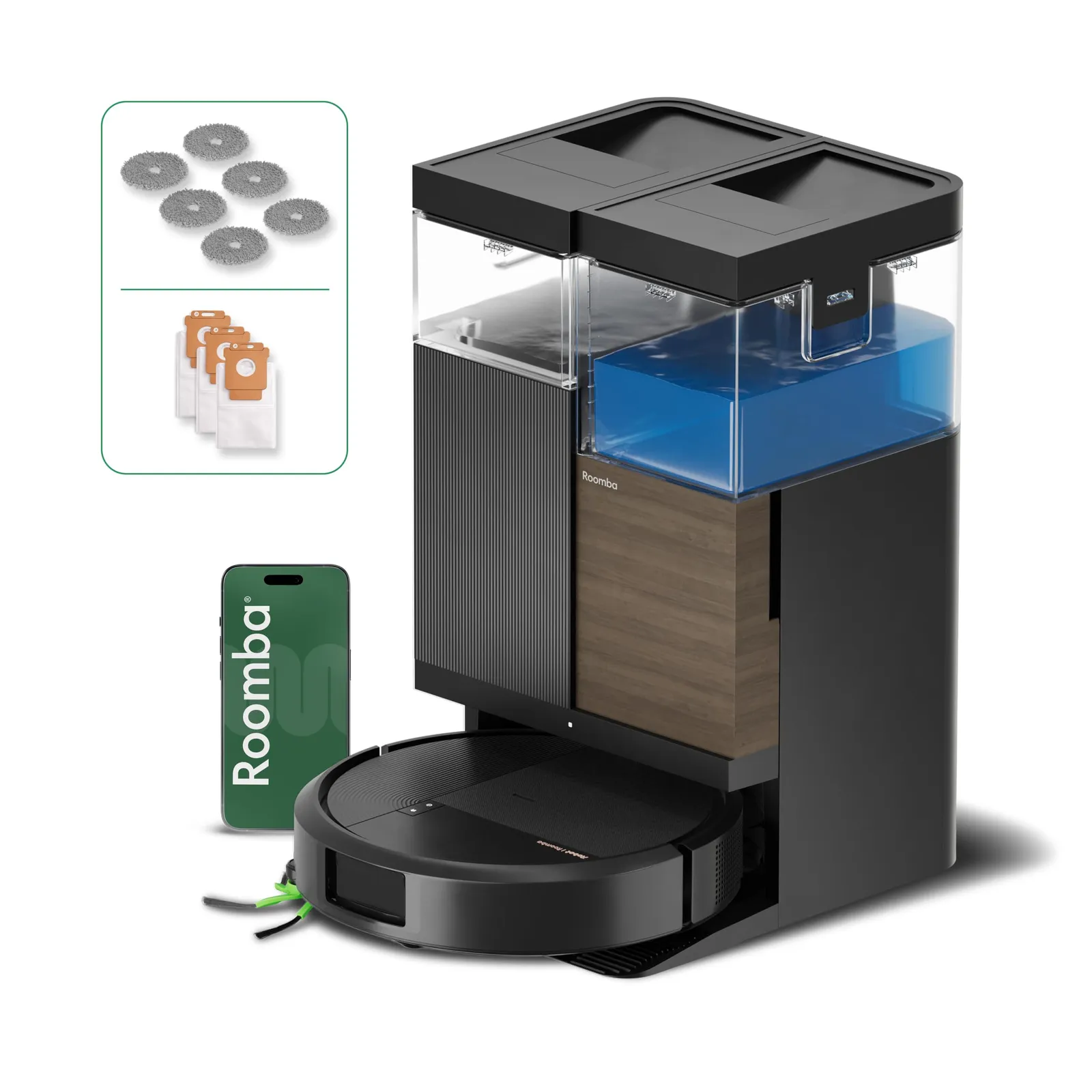 iRobot Roomba 576 Plus: Robot Aspirador y Fregasuelos con Base AutoWash