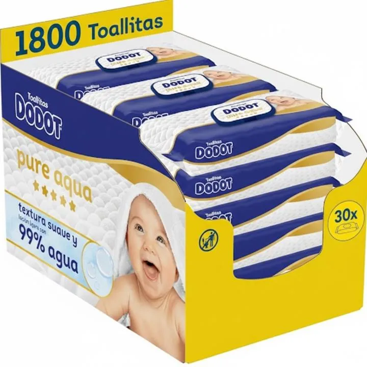 Toallitas Dodot Pure Aqua 1800 unidades