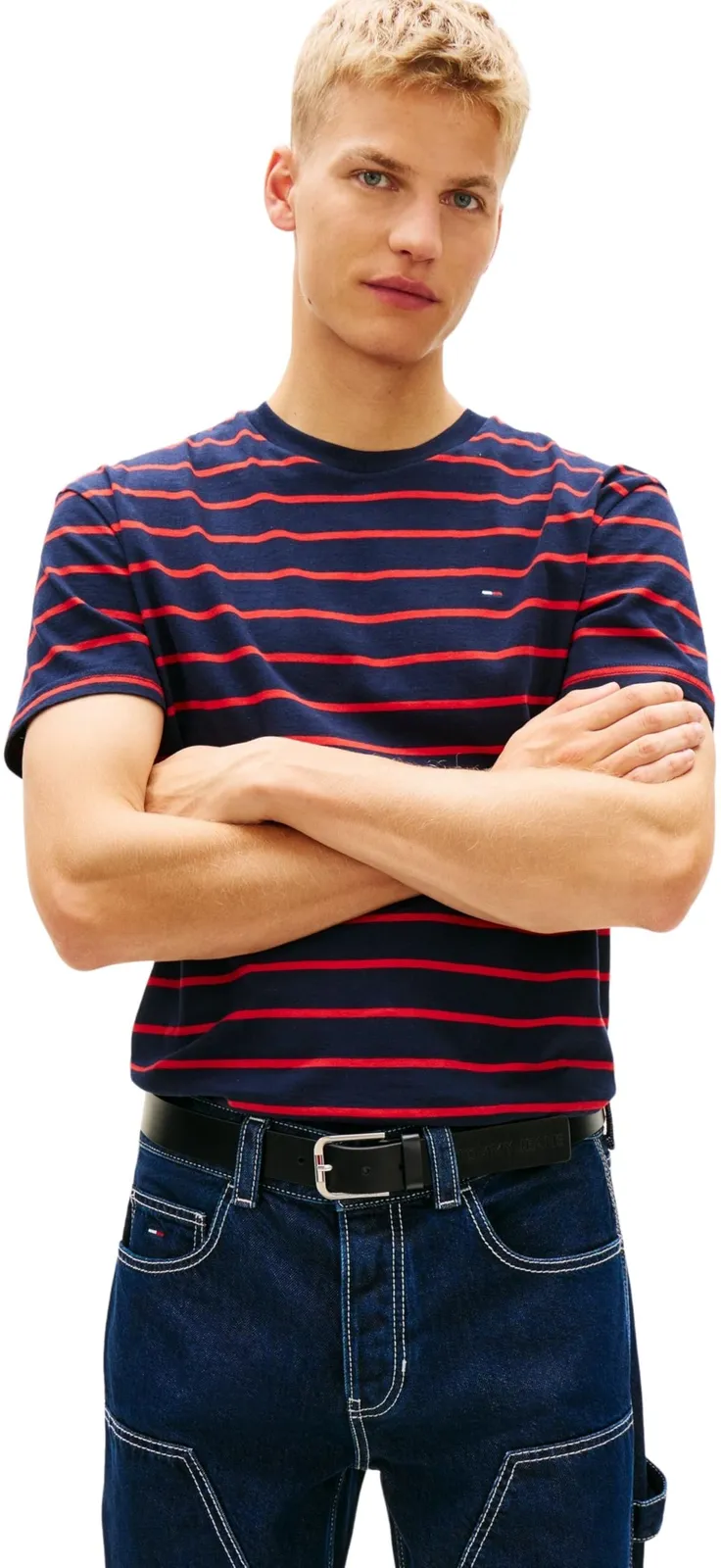 Camiseta de rayas Tommy Jeans TJM Reg Stripe para hombre