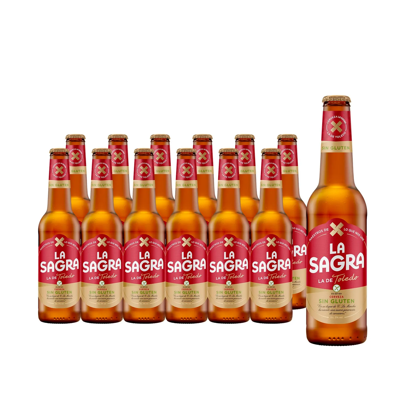 Cerveza La Sagra Sin Gluten 5,0% Vol (12x330ml)