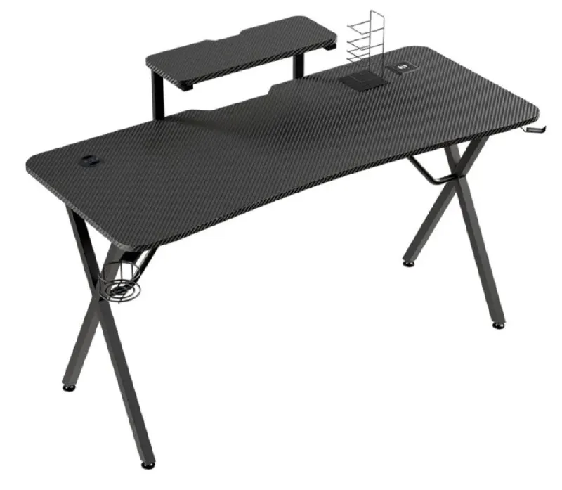 Mesa Gaming Tempest Haven 140x60cm RGB Negra