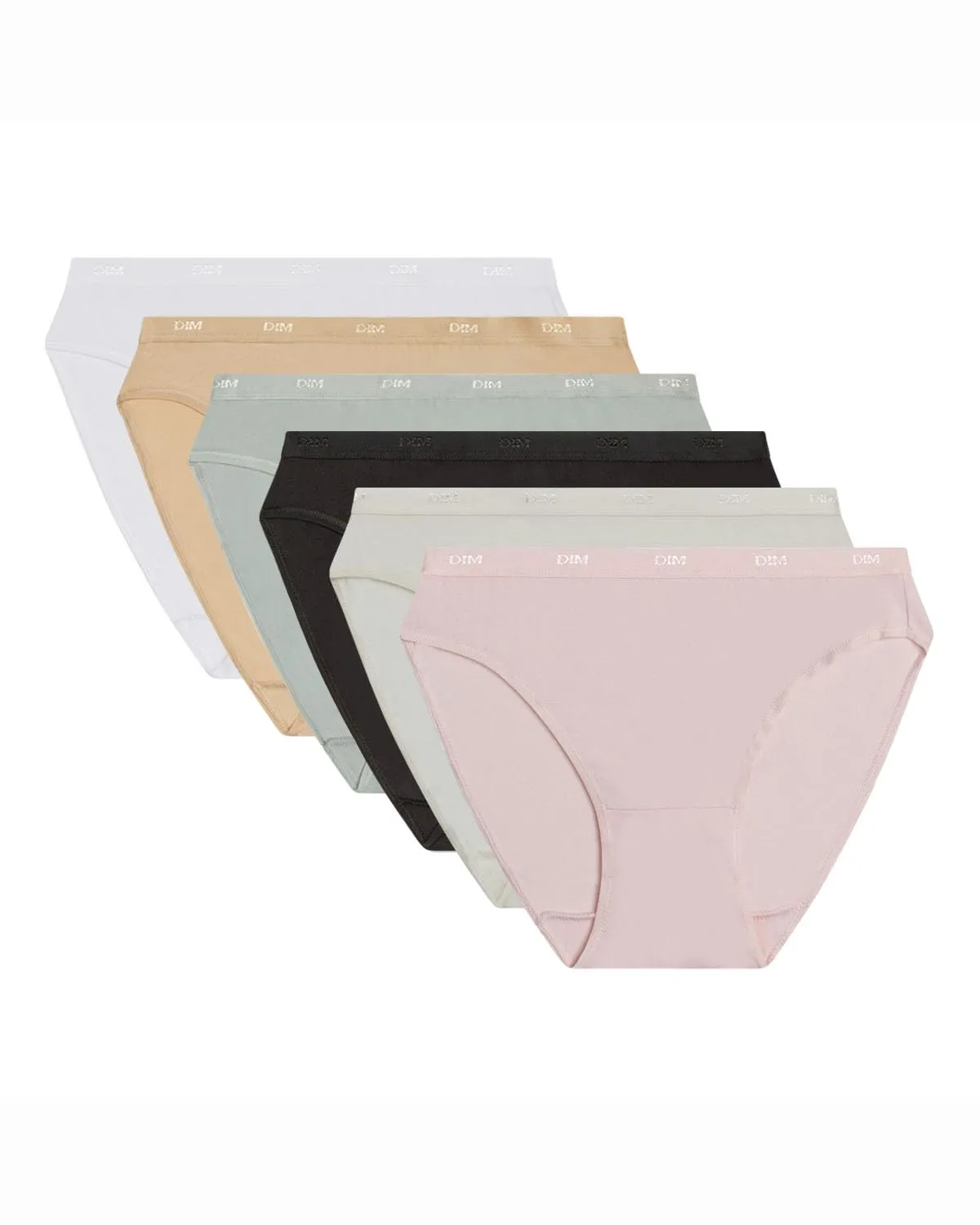 Pack 6 Bragas Dim Ecodim Mujer