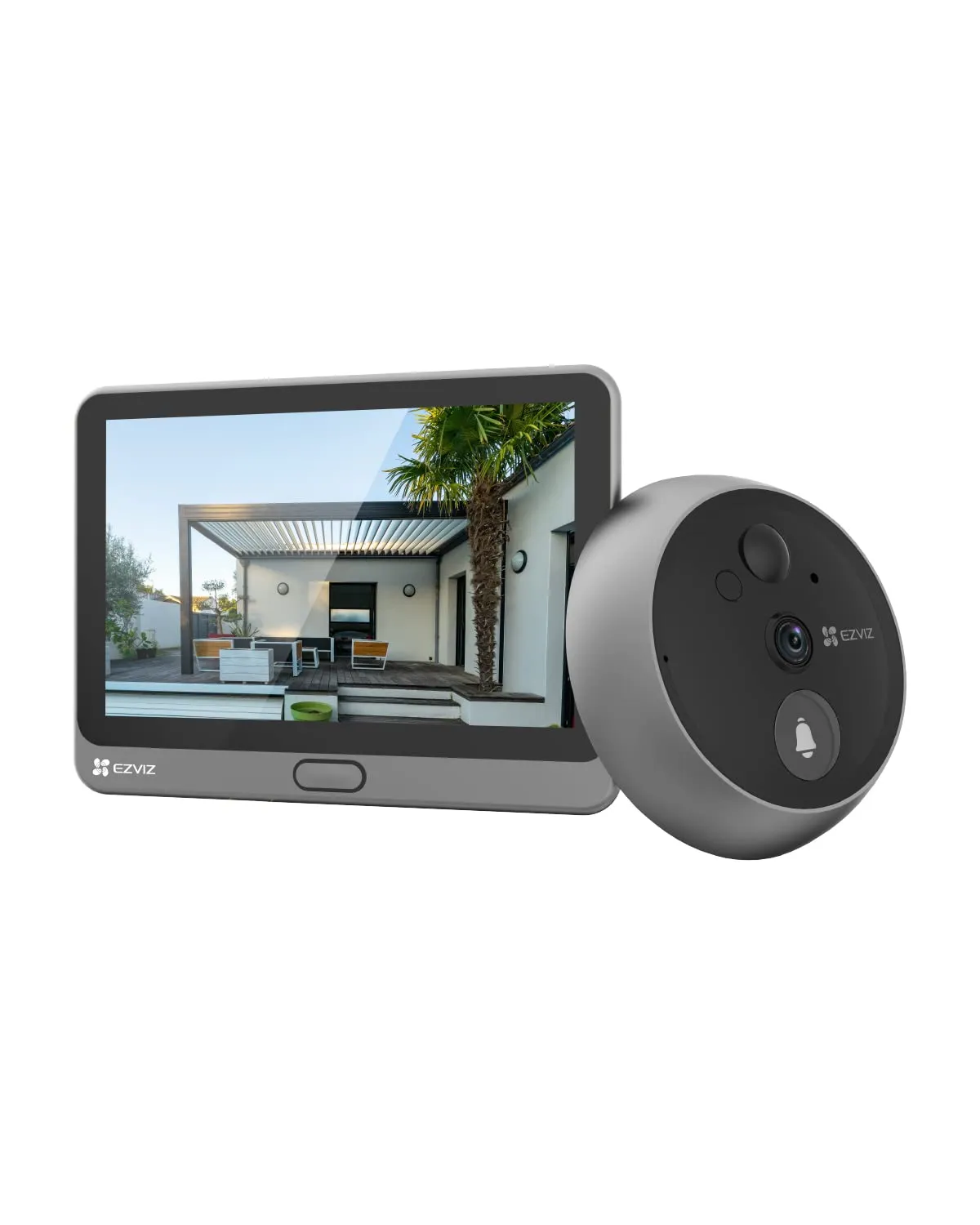 Mirilla Digital Ezviz CP4 con Pantalla 4,3" y Conexión Móvil
