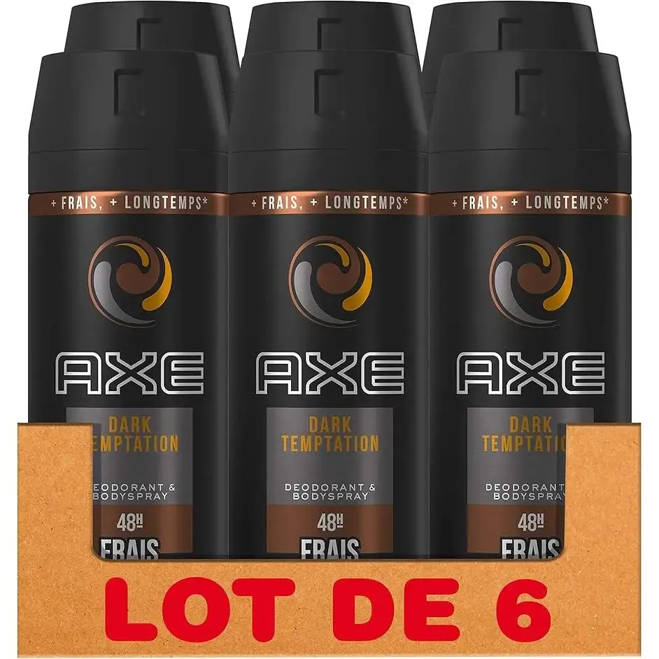Pack 6x Axe Dark Temptation Desodorante Spray 150ml