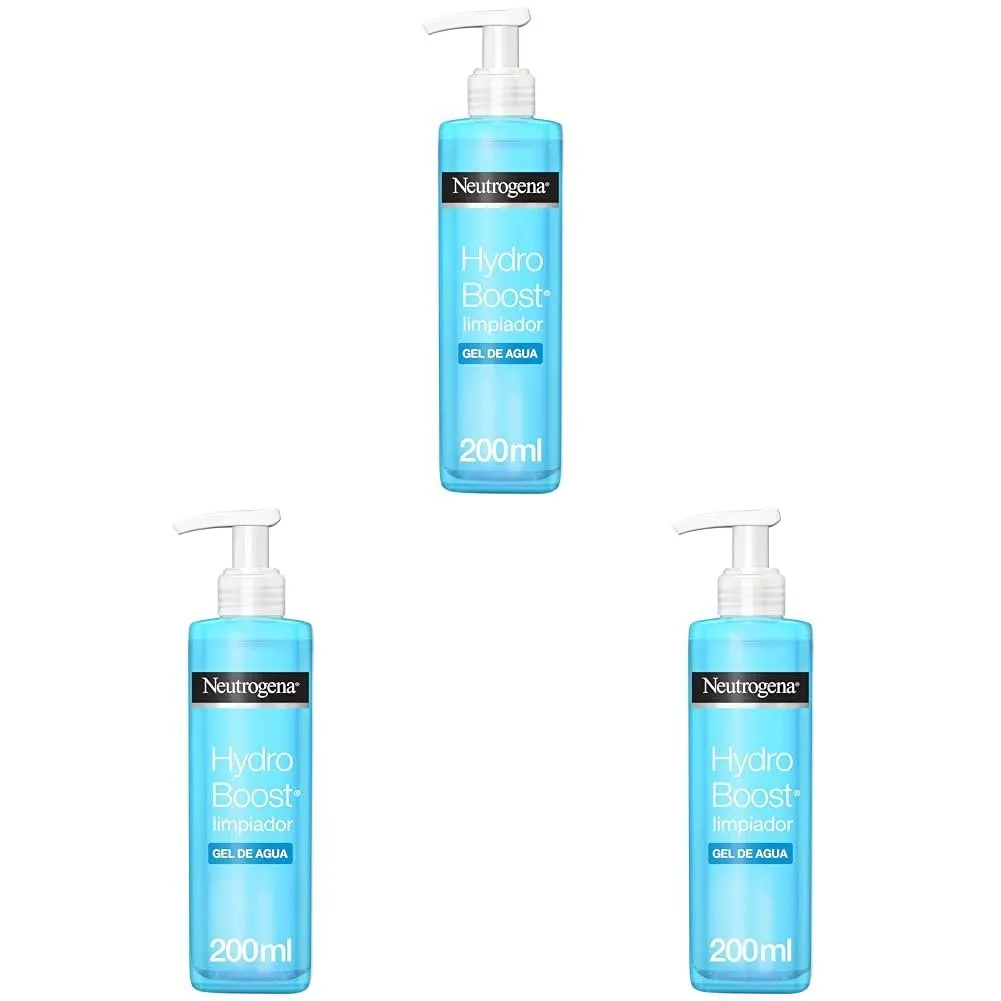 Pack 3 Limpiador Facial Neutrogena Hydro Boost Gel de Agua