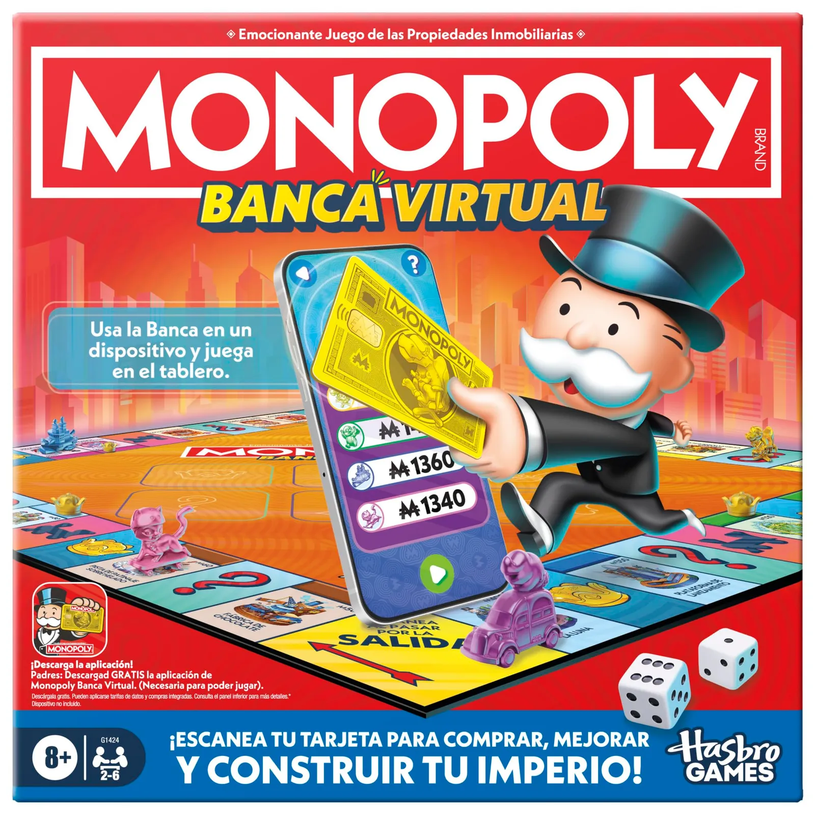 Hasbro Monopoly Banca Virtual Juego de Mesa