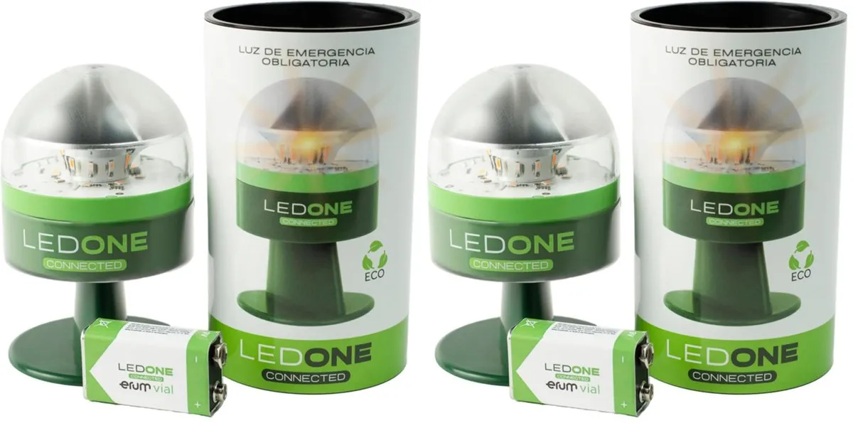 Pack 2 Balizas V16 Ledone DGT Homologadas con Geolocalización