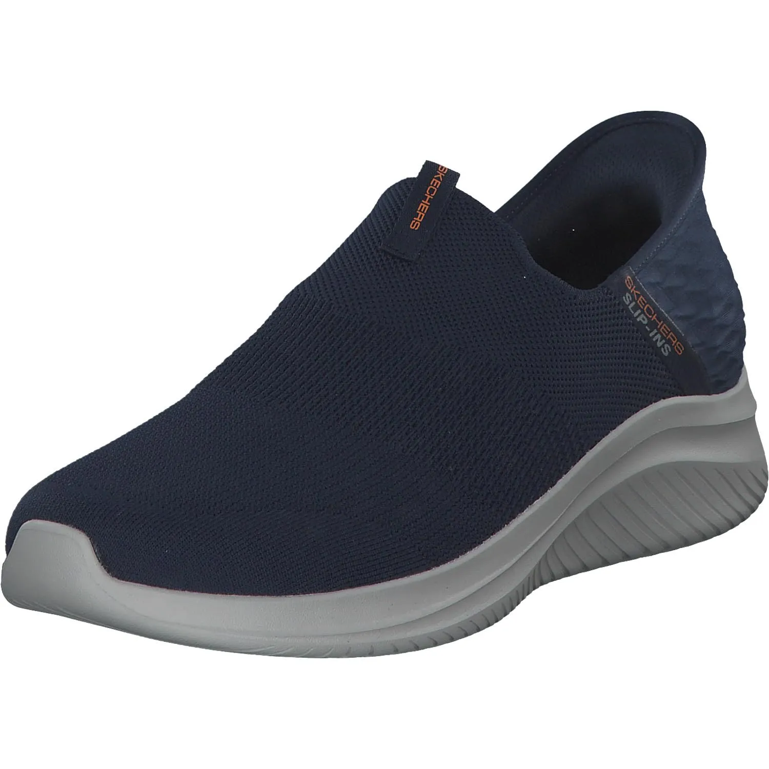 Zapatillas Skechers Hombre Ultra Flex 3.0 Smooth Step Slip-In, Navy Knit/Trim Large (varias tallas)