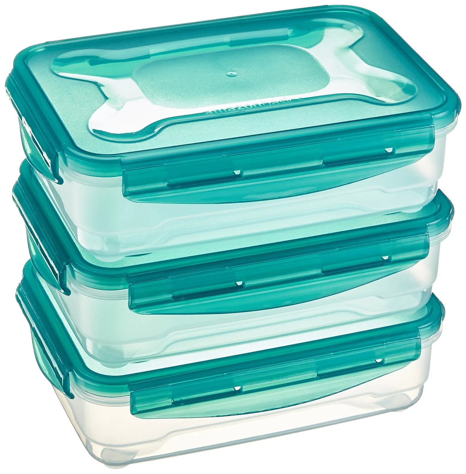 Pack 3 tuppers Amazon Basics 1.2L